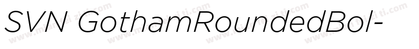 SVN GothamRoundedBol字体转换